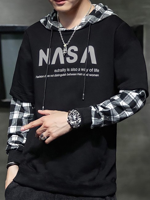 NY Marked Black SweatShirt For Men