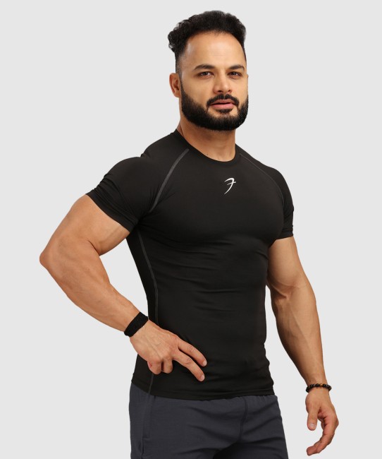 FUAARK Men's Round Neck Slim fit Gym & Active wear Sports T-Shirt for  Workout & Casual Wear