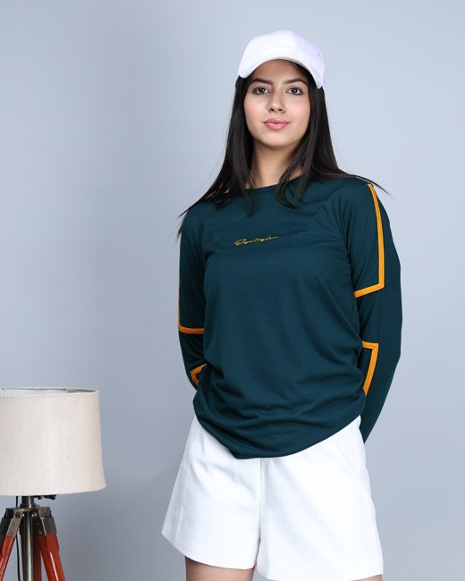 Full Sleeve T Shirt For Women - Buy Full Sleeve T Shirt For Women online at  Best Prices in India
