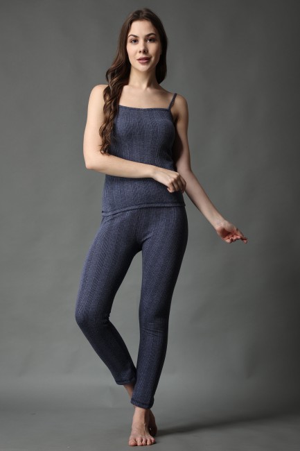 Women Dark Grey Poly Cotton Thermal Suit at Rs 450/set, Ladies Thermal  Wear in Ludhiana