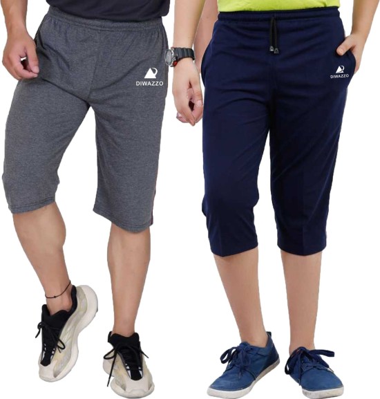 Buy ADIDAS Men Dark Grey 34 Length Track Pants  Shorts for Men 252837   Myntra