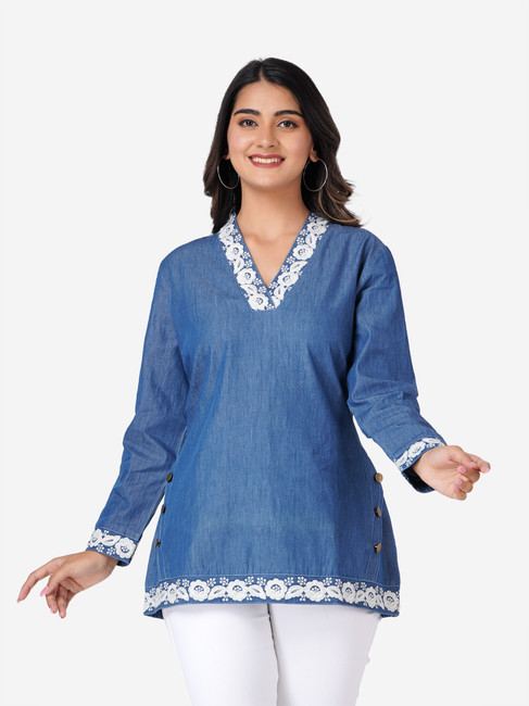 Flipkart jeans long top best sale