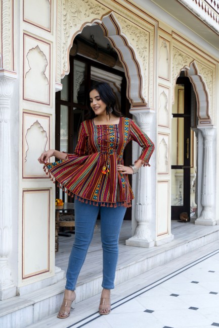 Latest Long Ankara Tops on Jeans in 2022 and 2023  Kaybee Fashion Styles