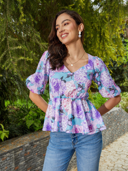 peplum shirt top
