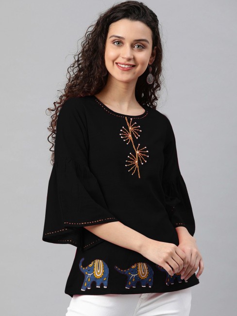 Buy online Women's Bodysuit V Neck Top from western wear for Women by N-gal  for ₹629 at 55% off