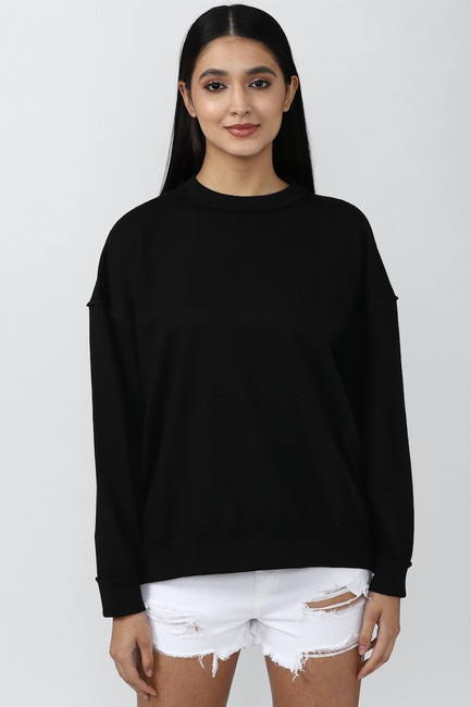Forever 21 black sweatshirt new arrivals
