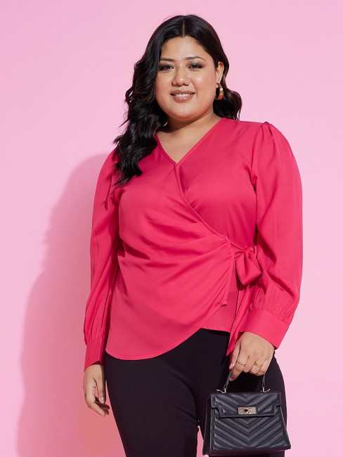 Plus Size Long T-shirts For Women - Half Sleeve - Pack of 2 (Denim Blue &  Pink) at Rs 1250.00, Long Top