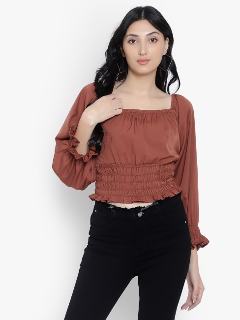 Square Neck Top - Buy Square Neck Top online at Best Prices in