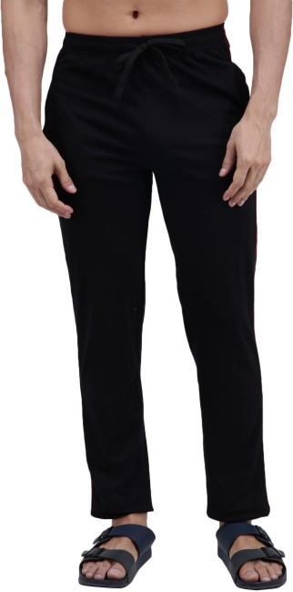 Men's Black Cotton Trouser