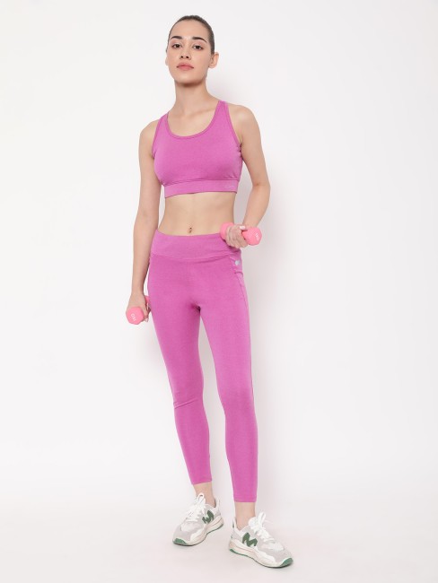 Buy Chkokko Women Sports Zipper Running Winter Track Suit-Pink