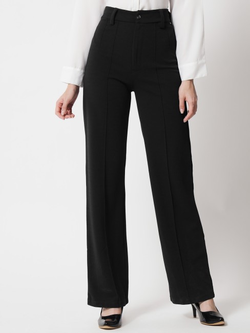 Black Womens Trousers - Buy Black Womens Trousers Online at Best Prices In  India