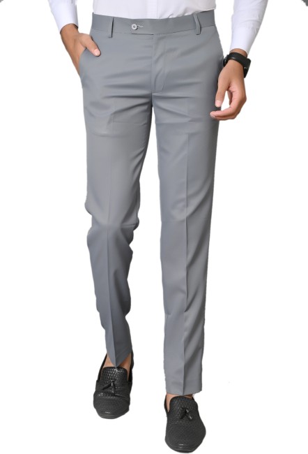 Plaid&Plain Men's Stretch Skinny Fit Casual Business Pants 6101 Ankle Dress  Pants 6101 Blue 27 at Amazon Men's Clothing store
