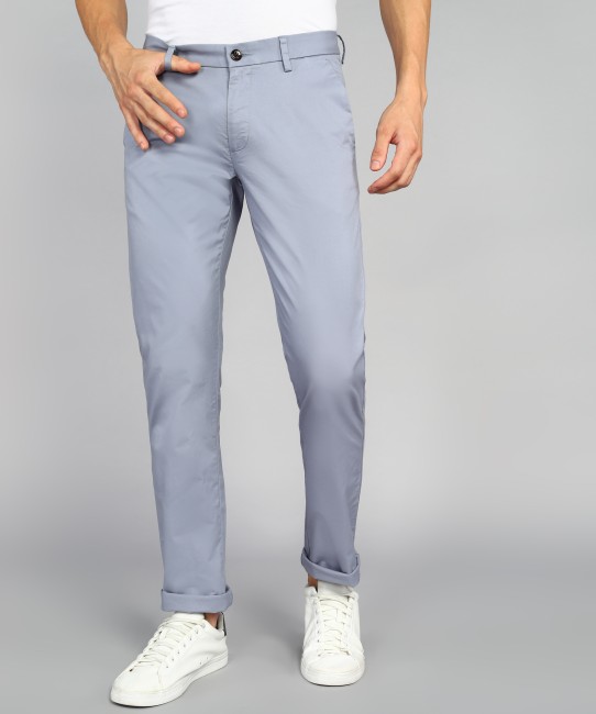Buy ALLEN SOLLY Solid Cotton Stretch Slim Fit Mens Casual Trousers   Shoppers Stop