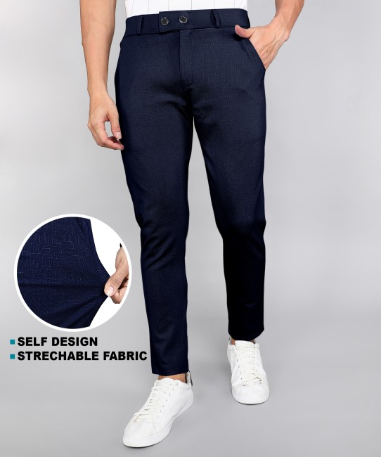 Dark Blue Mens Trousers - Buy Dark Blue Mens Trousers Online at Best Prices  In India