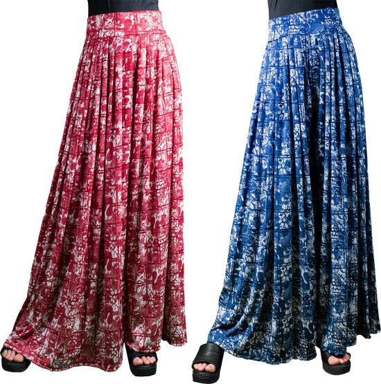 Casual Wear Blue Printed Palazzo at Rs 330/piece in Jaipur