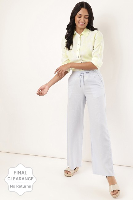 Marks  Spencer Trousers and Pants  Buy Marks  Spencer Black Satin Wide  Leg Trousers Online  Nykaa Fashion