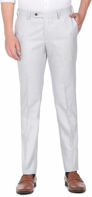 Arrow Formal Trousers  Buy Arrow Men Beige Hudson Tailored Regular Fit  Patterned Formal Trousers Online  Nykaa Fashion