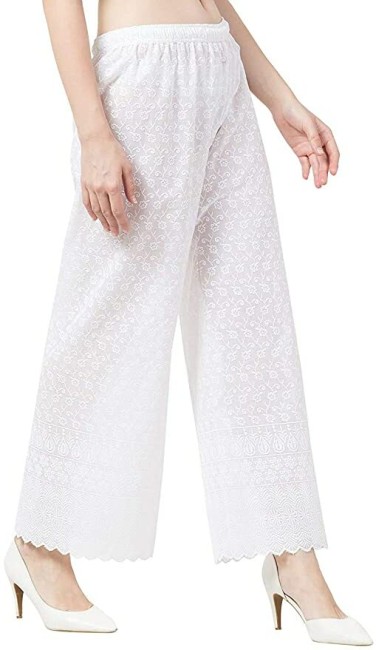 gafa Regular Fit Women White Trousers  Buy gafa Regular Fit Women White  Trousers Online at Best Prices in India  Flipkartcom