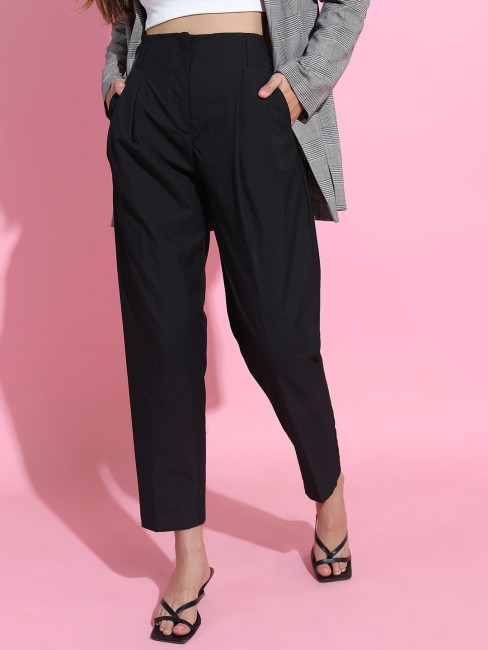 ASYOU super high waisted trousers in black  ASOS
