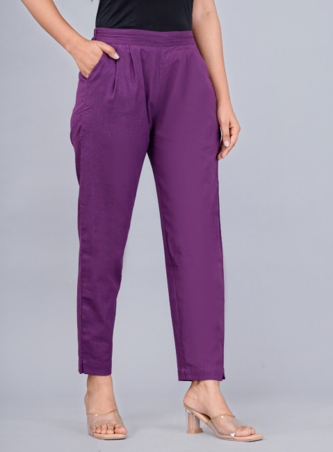 What to wear with purple pants Best outfit ideas for females