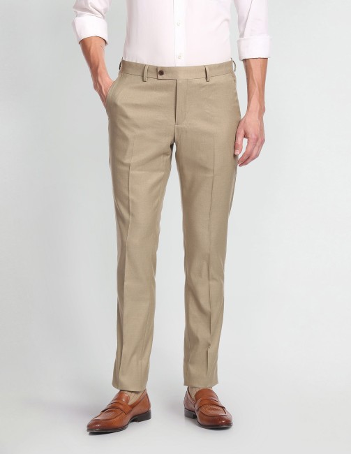 Ultra Slim Stretch Two Tone Tailored Pant  Toffee  Suit Pants  Politix