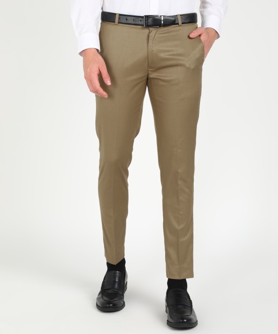 Buy VAN HEUSEN Mens Ultra Slim Fit Textured Trousers  Shoppers Stop