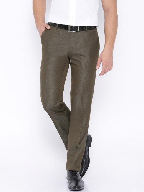 John Players Slim Fit Men Brown Trousers  Buy John Players Slim Fit Men  Brown Trousers Online at Best Prices in India  Flipkartcom
