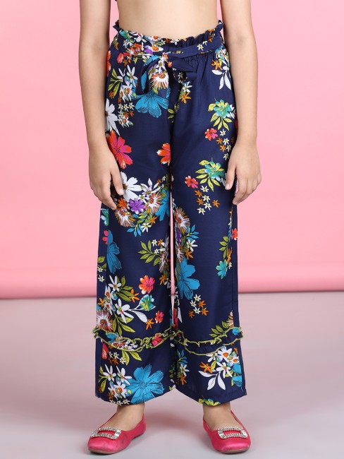 Casual Printed Dark Blue Denim Palazzo Pants For Girls And Women in Delhi  at best price by A V Collection - Justdial