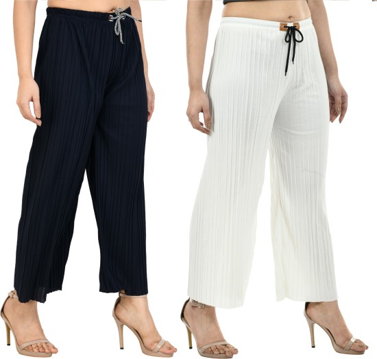 W4U Palazzo Pants Ladies Fancy Cotton Pant at Rs 300/piece in Ahmedabad