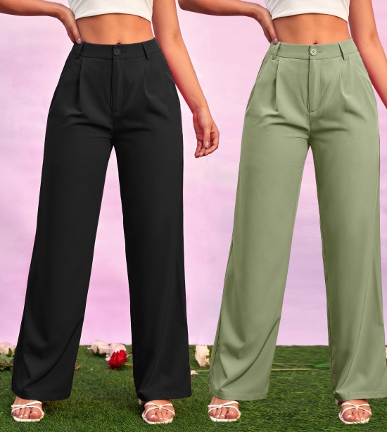 Buy Multi Trousers  Pants for Women by Tulsattva Online  Ajiocom