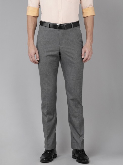 Buy Park Avenue Men Black Comfort Regular Fit Solid Formal Trousers   Trousers for Men 1916118  Myntra