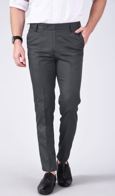 RAMBO  Navy Flat Fronted Trousers  Marc Darcy