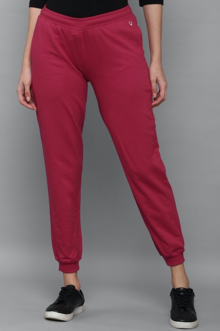 Allen Solly Woman Trousers & Leggings, Allen Solly Maroon Trousers for  Women at Allensolly.com