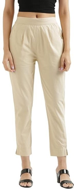 Cream & Black Plain Girl Formal Trouser at Rs 600/piece in Chandigarh