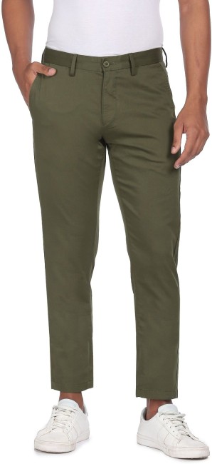 Buy US POLO ASSN Natural Mens 5 Pocket Solid Trousers  Shoppers Stop