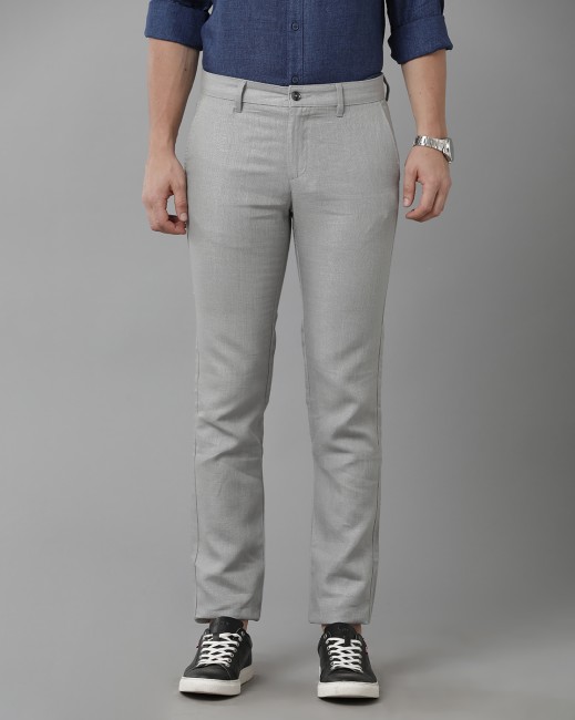 Buy Grey Trousers  Pants for Men by LINEN CLUB Online  Ajiocom