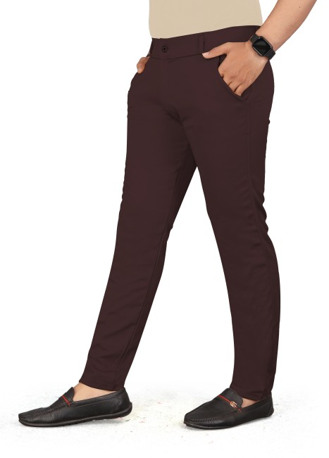 Scabal Dark Brown Wool Pants : Made To Measure Custom Jeans For Men &  Women, MakeYourOwnJeans®