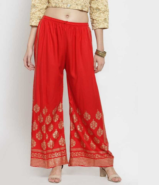 Gold Palazzos - Buy Gold Palazzos Online at Best Prices In India | Flipkart .com
