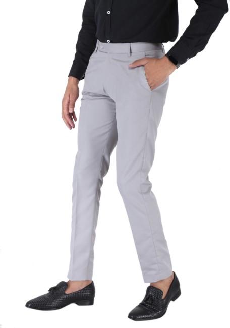 Buy Silver Grey Trousers Online In India  Etsy India