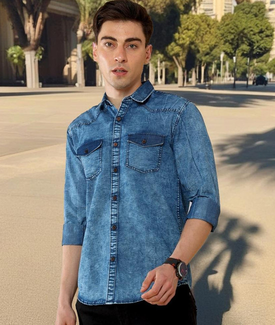 Denim 2025 shirts flipkart