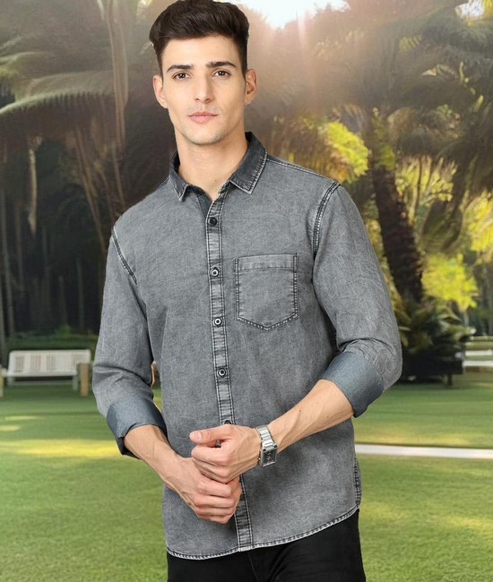 Denim shirts on flipkart top