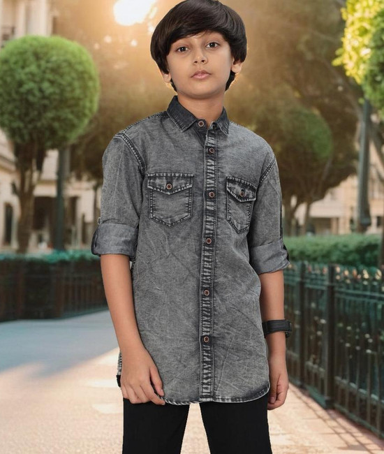 Jeans shirt for boy flipkart clearance