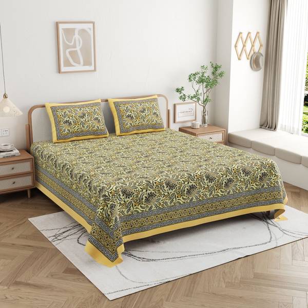 Multiple Brands (Clothology, Jaipur Weaves, Etc. Double Bed Jaipuri Bedsheets