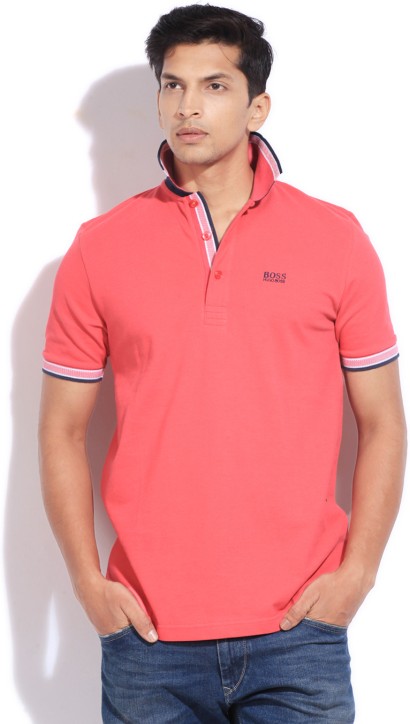 pink hugo boss t shirt mens