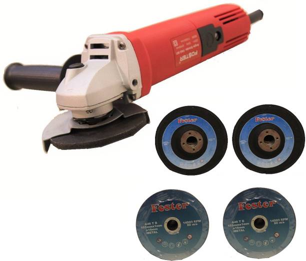FOSTER Fag-801 With 2 Cutting And 2 Grinding Wheels Angle Grinder
