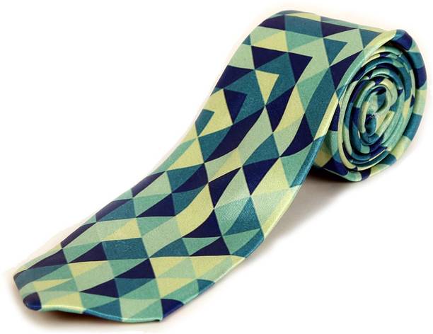 BLACKSMITH Abstract Blue Design Geometric Print Men Tie