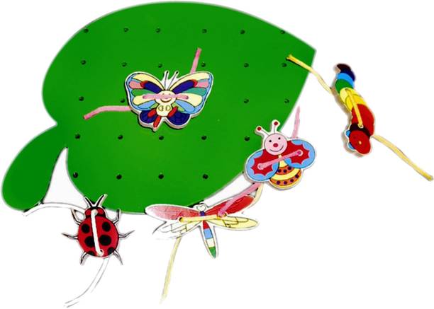 Kinder Creative Lacing Leaf with Insects
