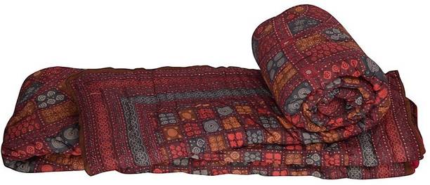 Indian Gift Emporium Floral Double Quilt for  Mild Winter