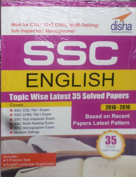 SSC English Topic-wise LATEST 35 Solved Papers (2010-2016)