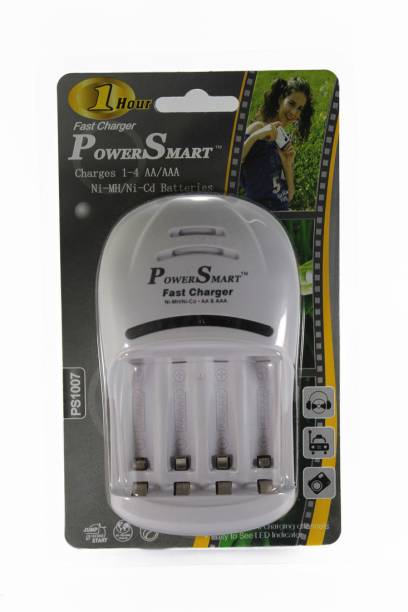 Power Smart Fast Cell Charger (for Ni-MH AA/AAA Rechargeable Batteries)  Camera Battery Charger